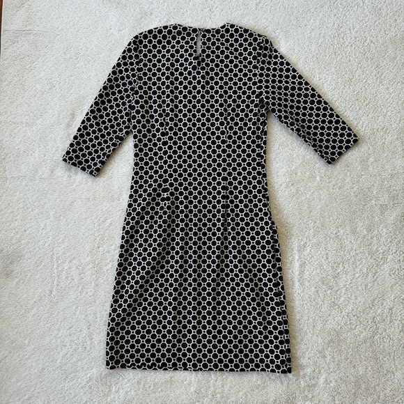 J. McLaughlin geo print dress black and cream size s small EUC - Picture 3 of 9